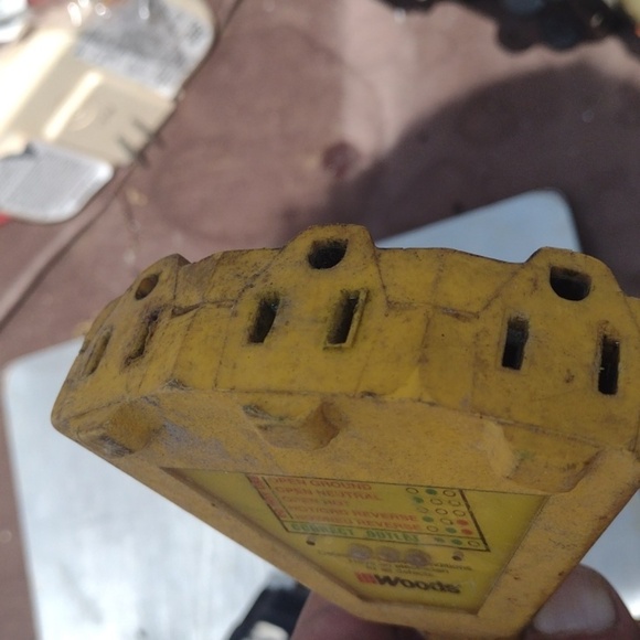 Yellow Electrical Tester with Black Display - Picture 3 of 5